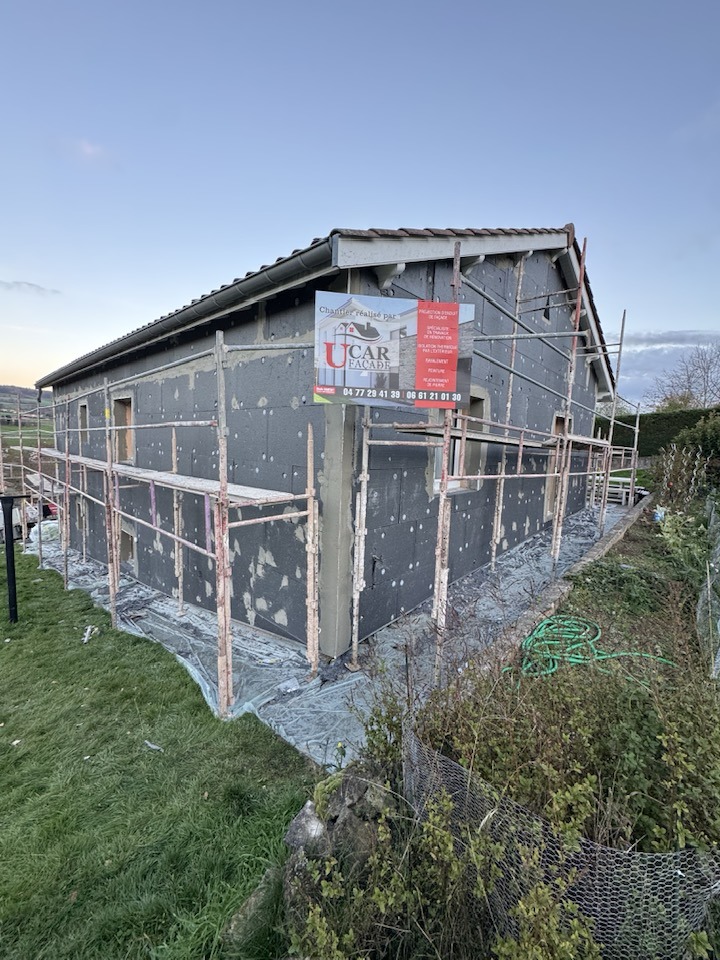 Travaux de rénovation de façade